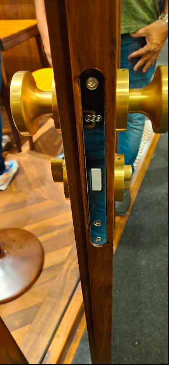 Brass door furniture