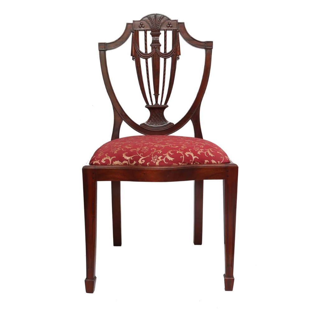 Shield-back side chair